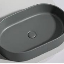 Раковина Ceramicanova Eltmtnt 608*385*122мм темный антрацит матовая