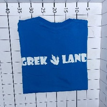 Футболка взрослая Premium бирюза «GREKLAND»(белая надпись)
