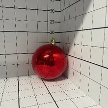 Шар красный, 16-18см