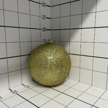 Шар пластик 15см золото