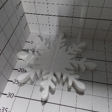 Фигура из пенопласта Снежинка большая 30см
