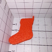 Фигура из пенопласта носок красный